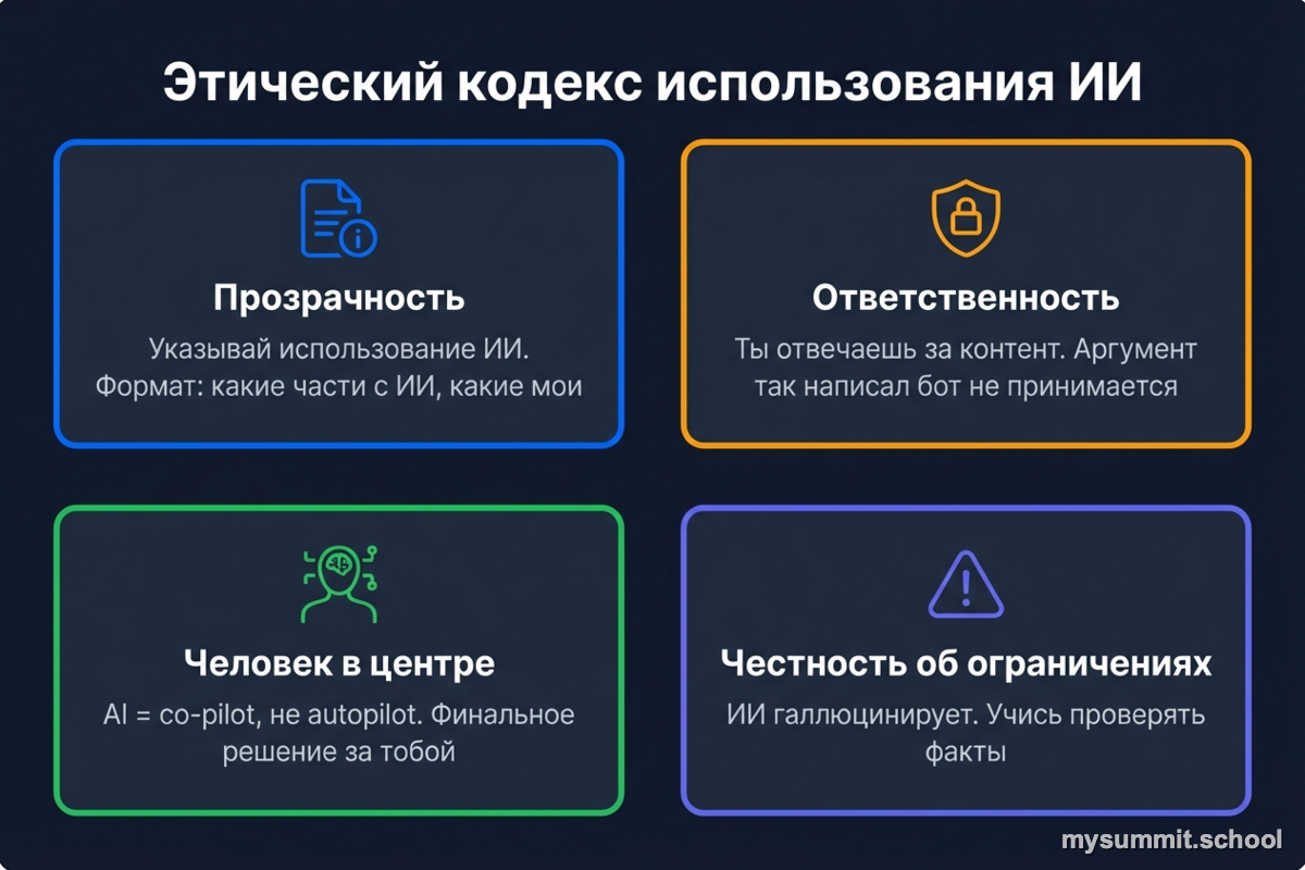 Этический кодекс AI в образовании