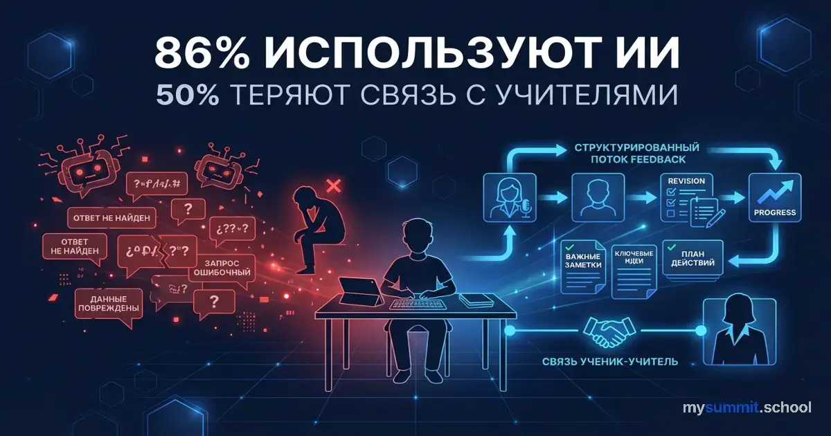 ИИ в школах: 86% используют, но 50% чувствуют себя одинокими