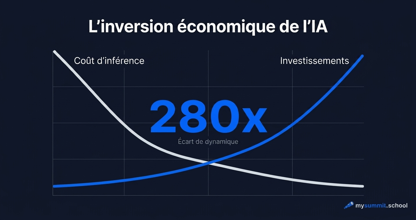 280x moins cher en deux ans : l'économie de l'IA a basculé