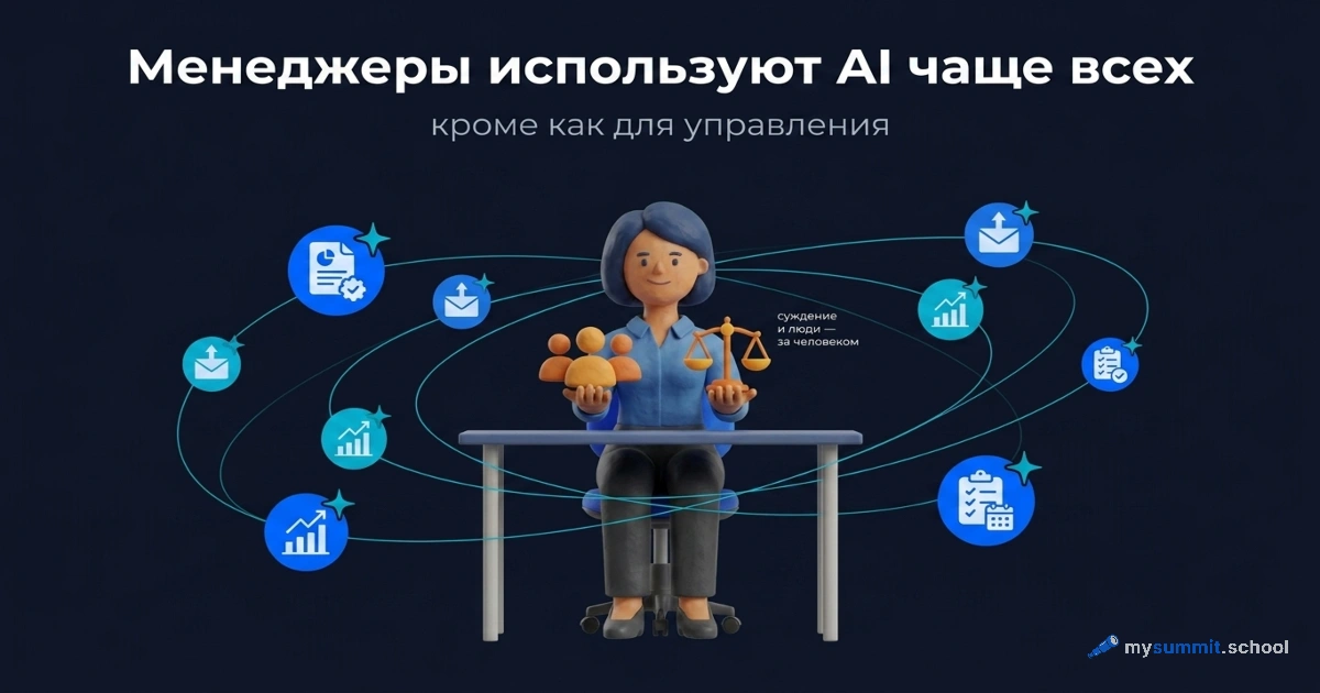 Менеджеры и AI: чаще всех – но не для управления