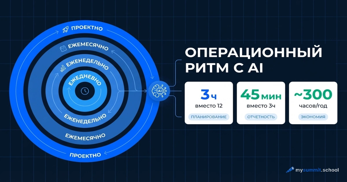 ИИ и ритм проекта: как менеджеру освободить 300 часов в год