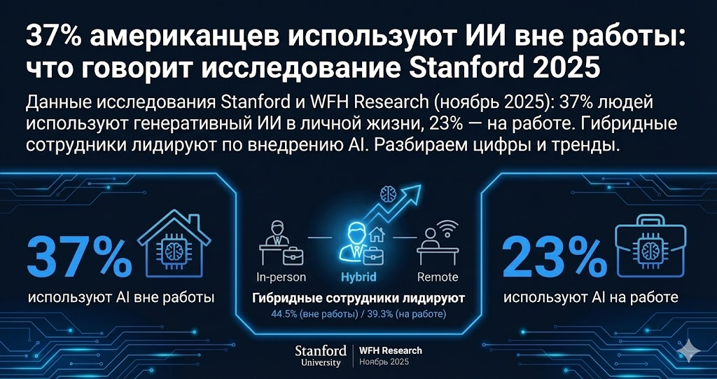 Stanford 2025: Кто использует ИИ больше всего? Неожиданные данные исследования