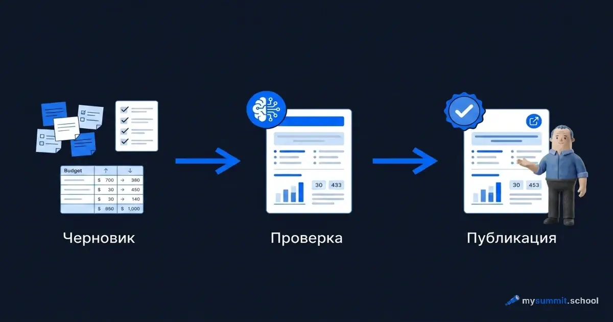 Автоматизация отчётов и статусов с ИИ: рабочий цикл