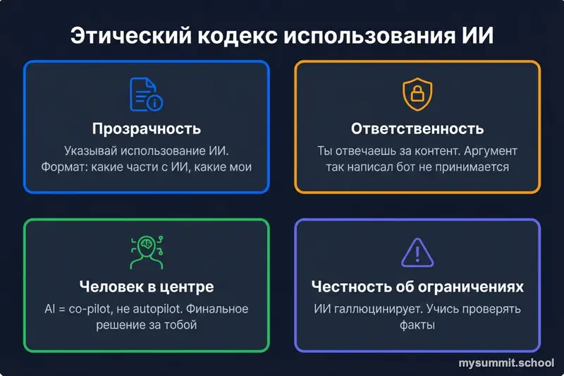 Этический кодекс AI в образовании