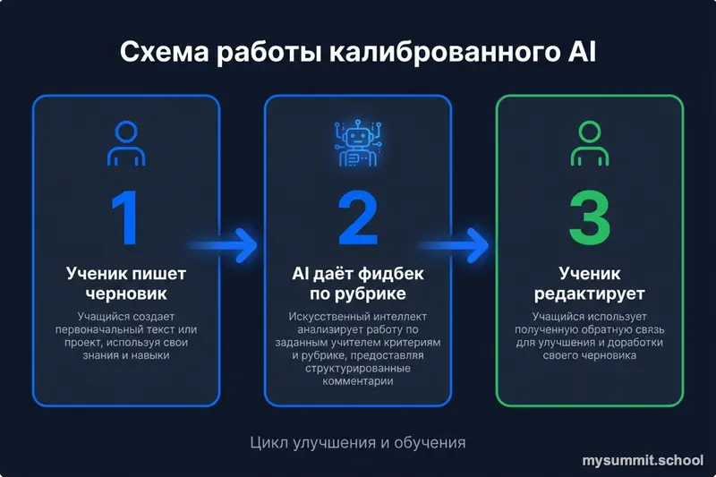 Схема работы калиброванного AI