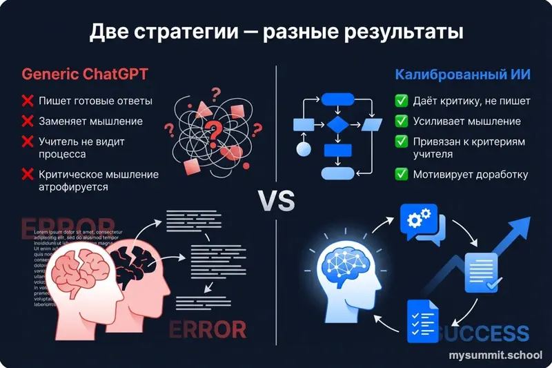 Сравнение generic vs calibrated AI