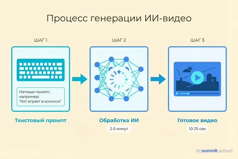 Процесс создания видео