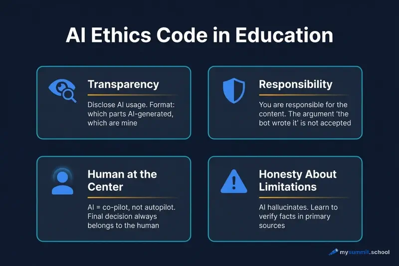 AI ethics code in education