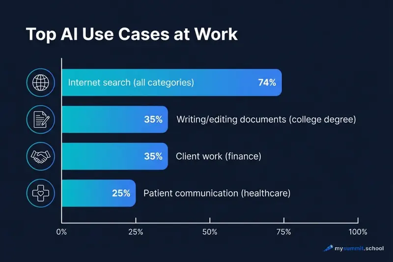 Top AI use cases at work