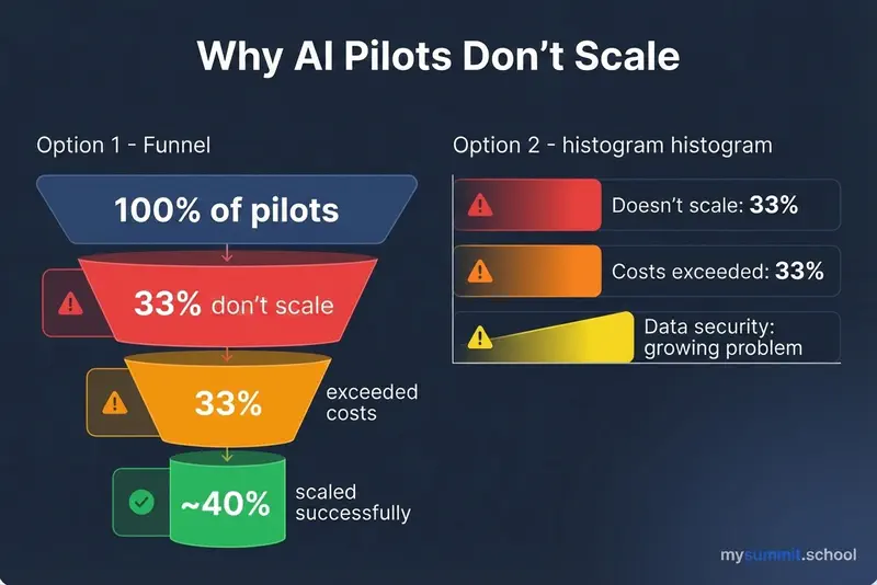 Why AI pilots fail to scale