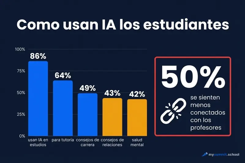 Estadísticas del uso de IA en escuelas