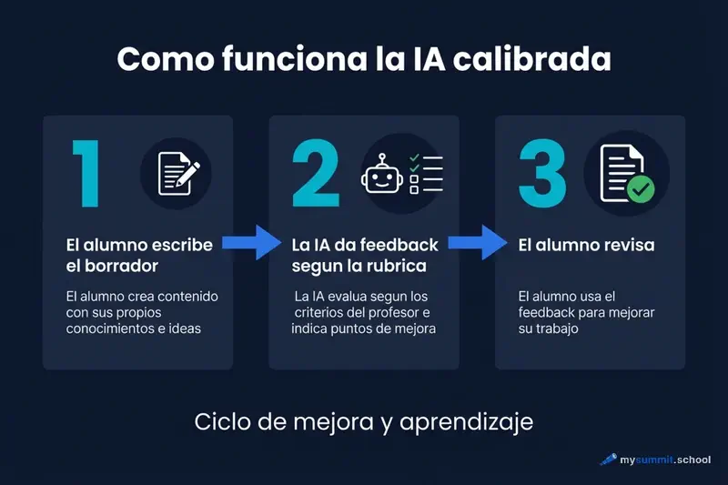 Esquema de funcionamiento de la IA calibrada