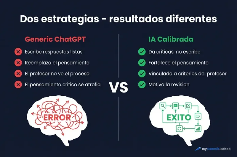 Comparación: IA genérica vs. IA calibrada