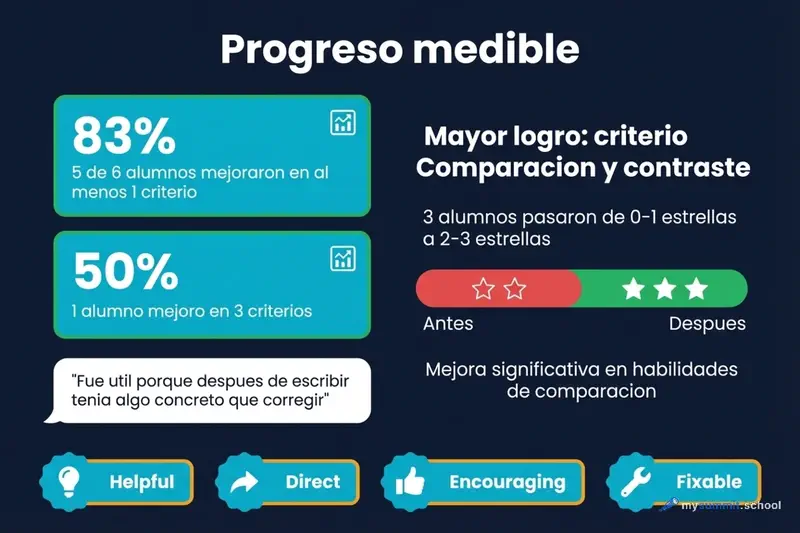 Resultados de mejora por criterios