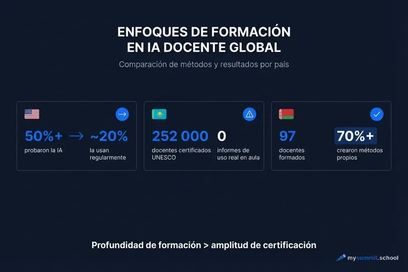 Brecha global de formación en IA para docentes