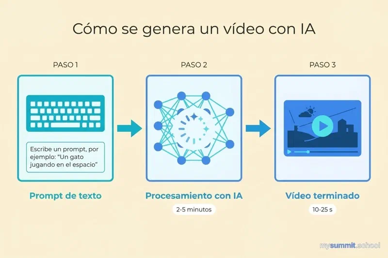 Cómo se crea un vídeo con IA