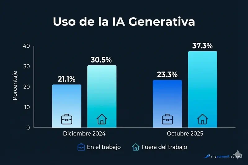 Como ha cambiado la actitud hacia la IA generativa en el ultimo año