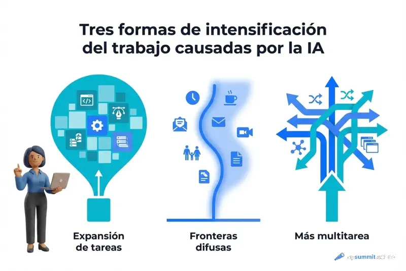 Tres formas de intensificación laboral con IA
