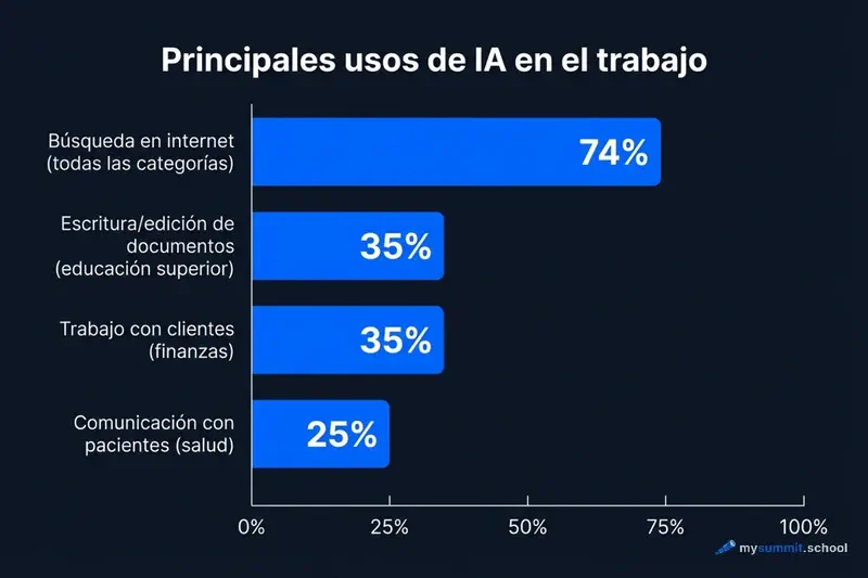 Principales usos de la IA en el trabajo