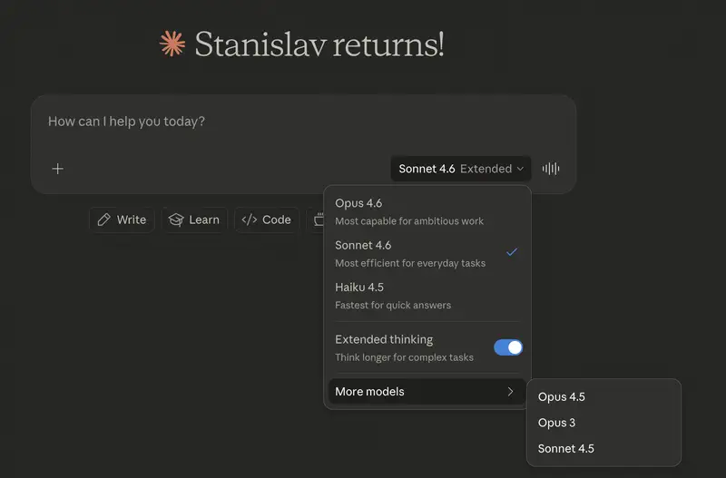 Lista de modelos disponibles en Claude