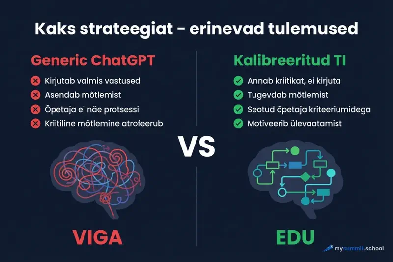 Uldise vs kalibreeritud TI vordlus