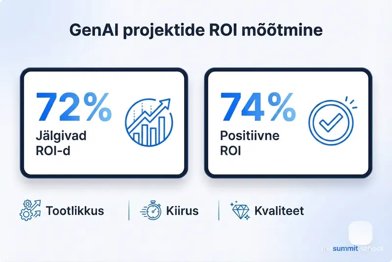 Generatiivse TI projektide ROI mõõtmine