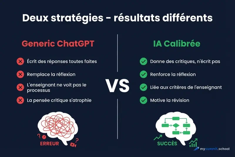 Comparaison IA generique vs IA calibree