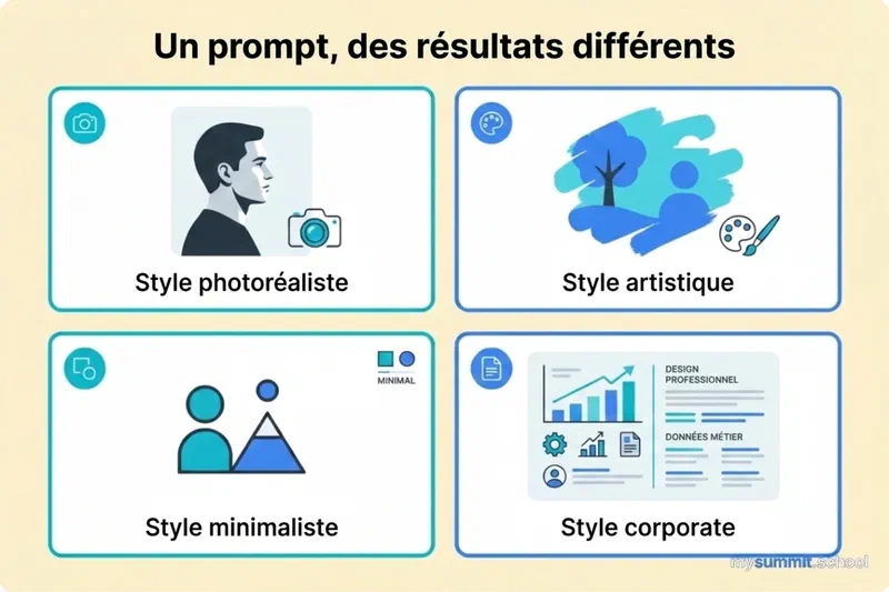 Comparaison de génération d’images