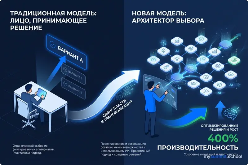 Сдвиг от принятия решений к проектированию выбора