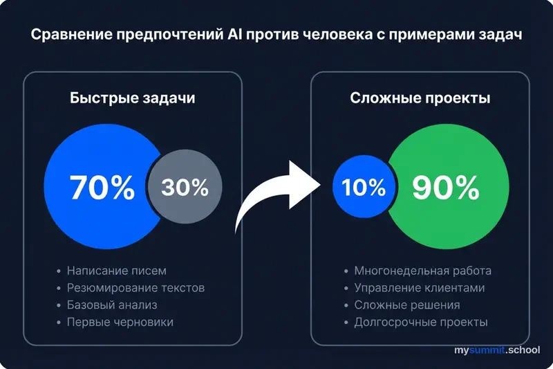 Предпочтения AI vs человек
