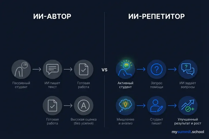 Сравнение подходов AI в образовании