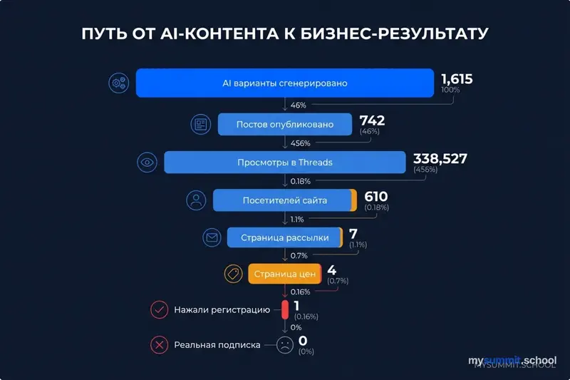 Инфографика: полная воронка конверсии