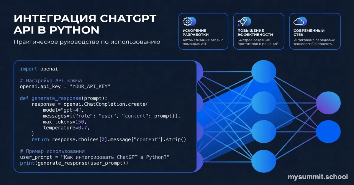 ChatGPT для бизнеса: 5 готовых решений + код на Python