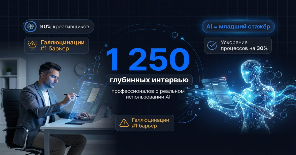 AI как стажёр-новичок: как 1 250 специалистов используют ИИ на работе в 2025
