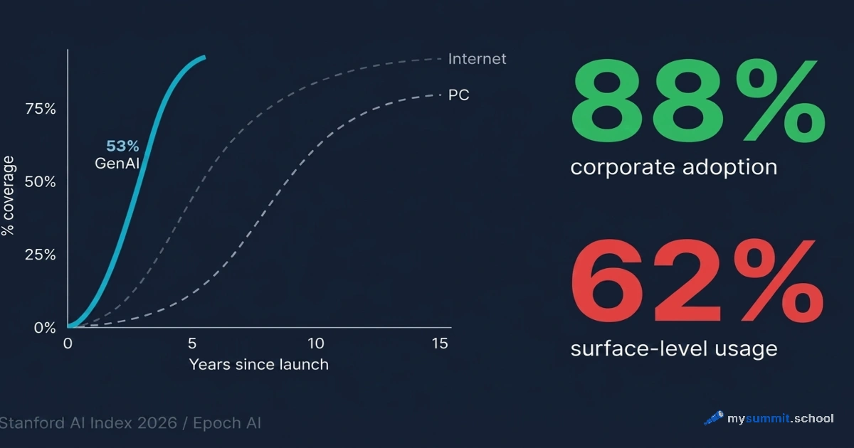 AI Spread Faster Than the Internet – But 62% of Users Got Stuck at the Start