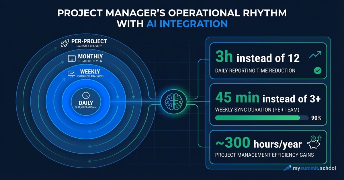 AI and Project Rhythm: How a Manager Can Free Up 300 Hours a Year