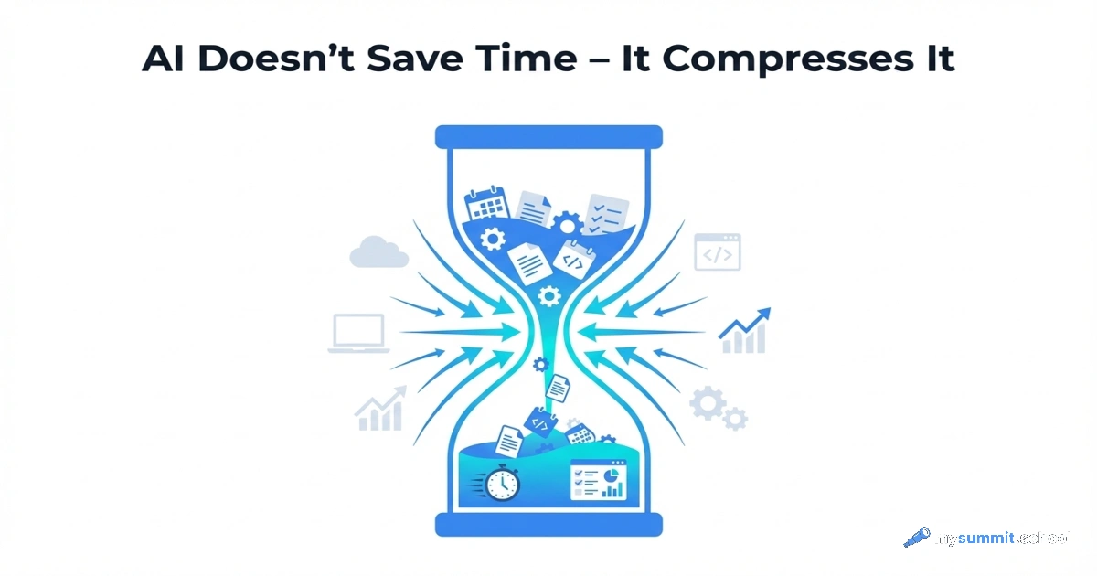 AI Doesn't Save Time – It Compresses It: 8 Months of Observations