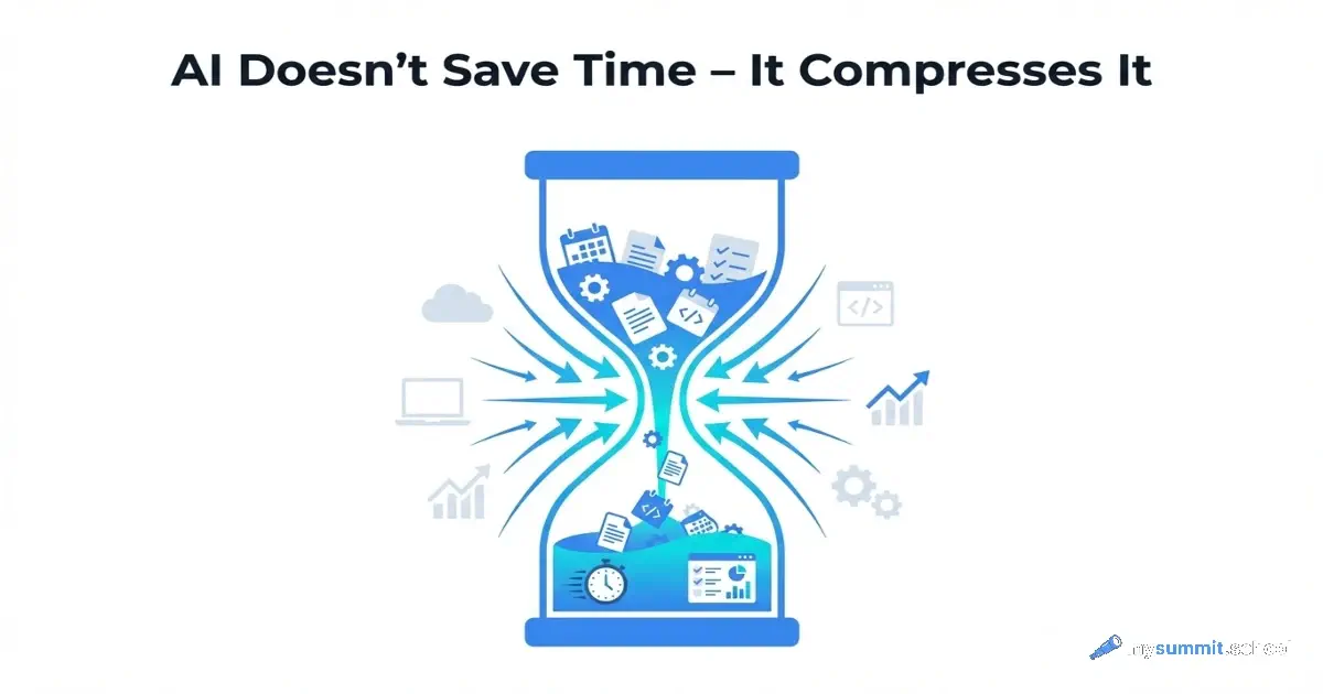 AI Doesn't Save Time – It Compresses It: 8 Months of Observations