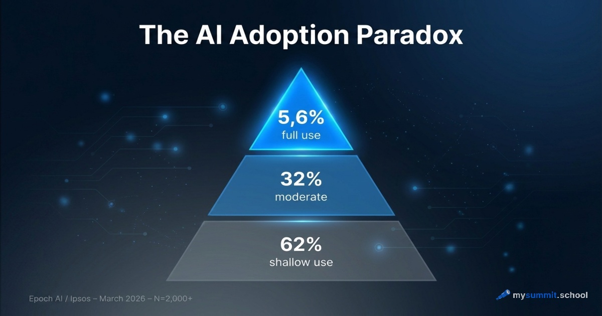 62% of AI Users Apply It to Just 1–2 Tasks: What the Epoch AI / Ipsos Data Shows