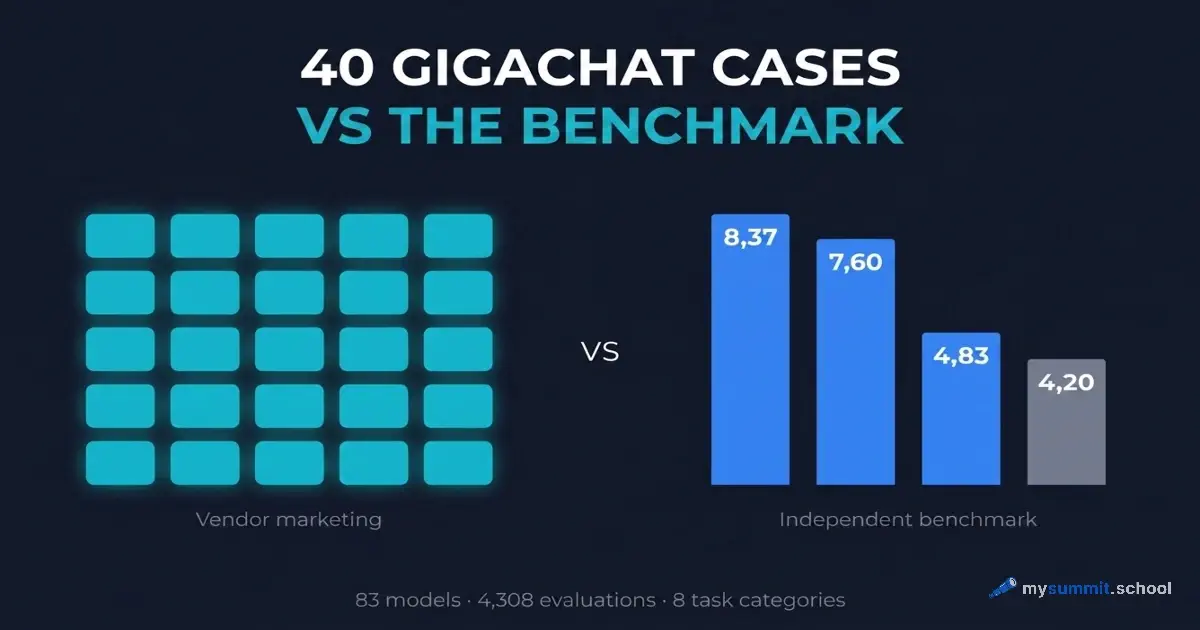 40 GigaChat Case Studies vs the Benchmark: Checking Sber's Numbers