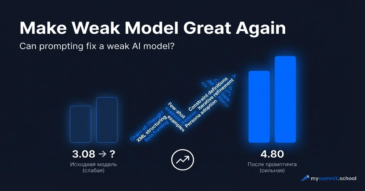 Make Weak Model Great Again: Can Prompting Fix a Weak AI Model?