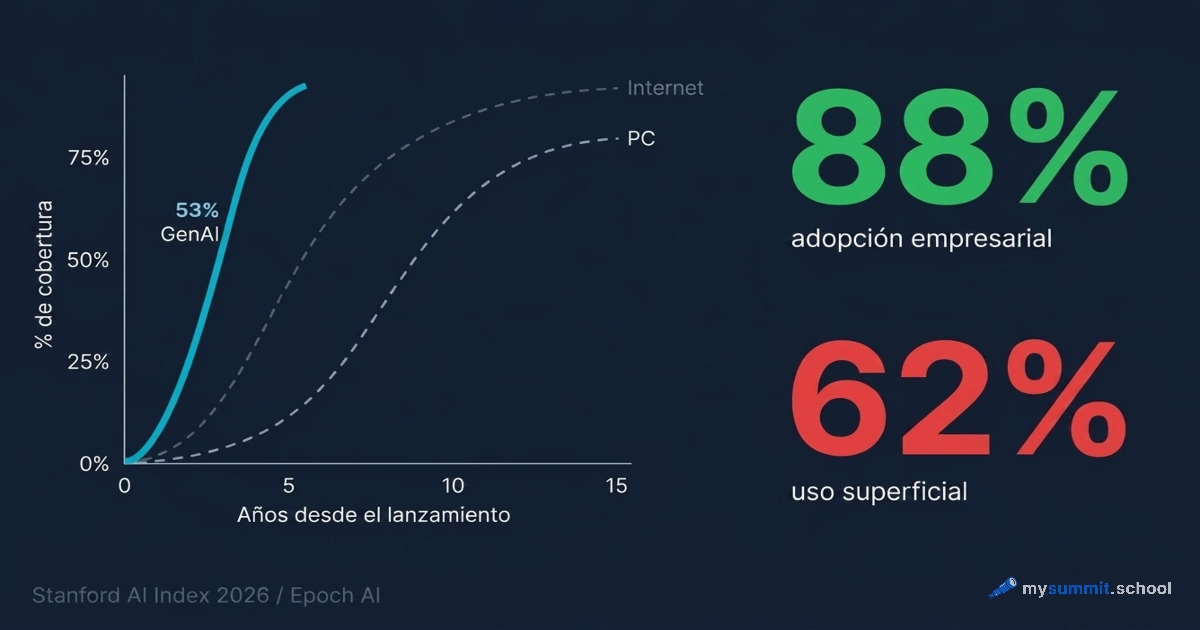 La IA se difundió más rápido que Internet – pero el 62% de los usuarios se quedaron en la salida
