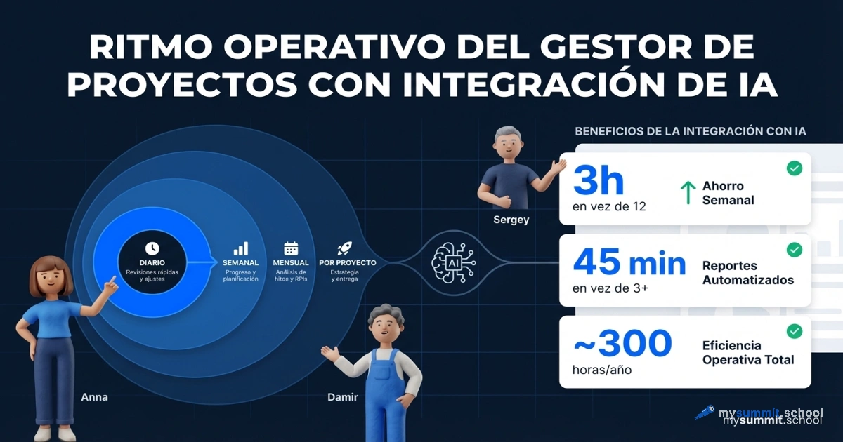IA y el ritmo del proyecto: cómo un manager puede liberar 300 horas al año