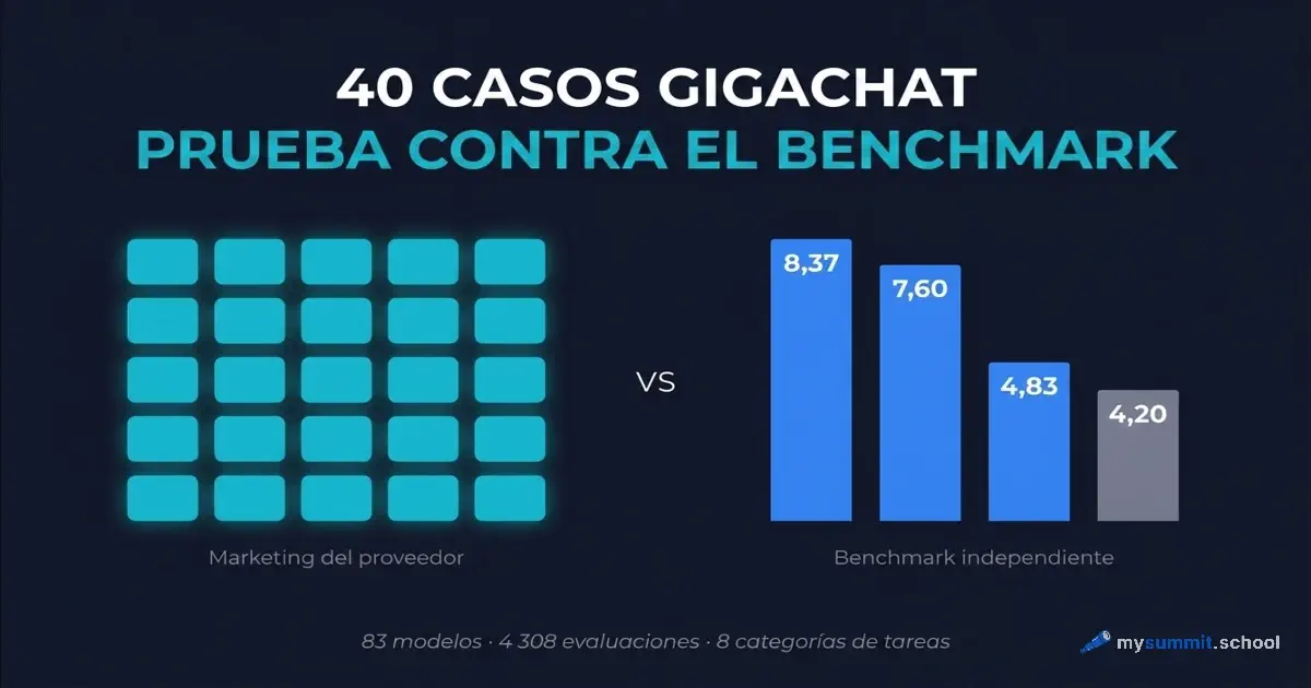 40 casos de GigaChat: contrastamos las cifras de Sber con un benchmark