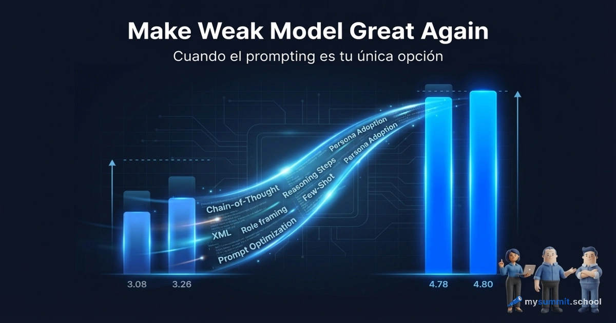 Make Weak Model Great Again: cuando el prompting es tu única opción