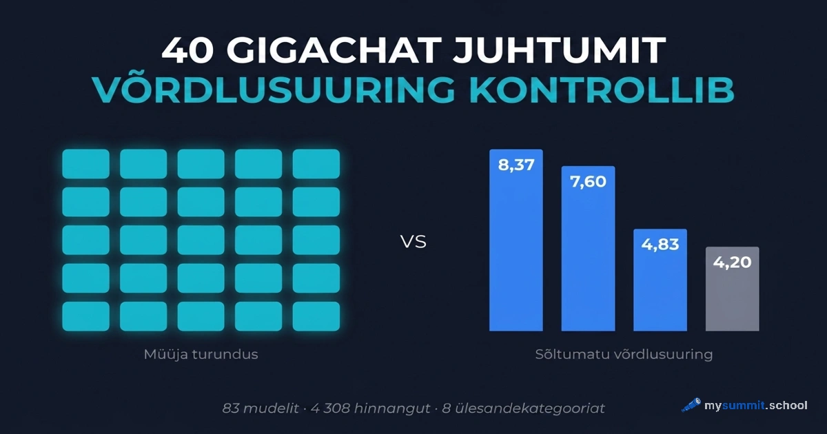 40 GigaChat juhtumit: kontrollime Sberi võrdlusuuringut andmetega