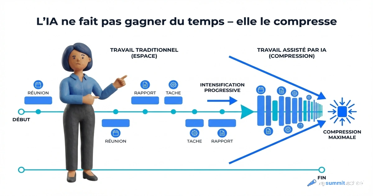 L'IA ne fait pas gagner du temps – elle le compresse : 8 mois d'observations