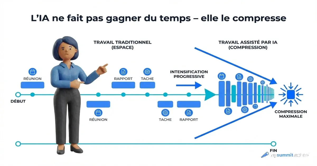 L'IA ne fait pas gagner du temps – elle le compresse : 8 mois d'observations