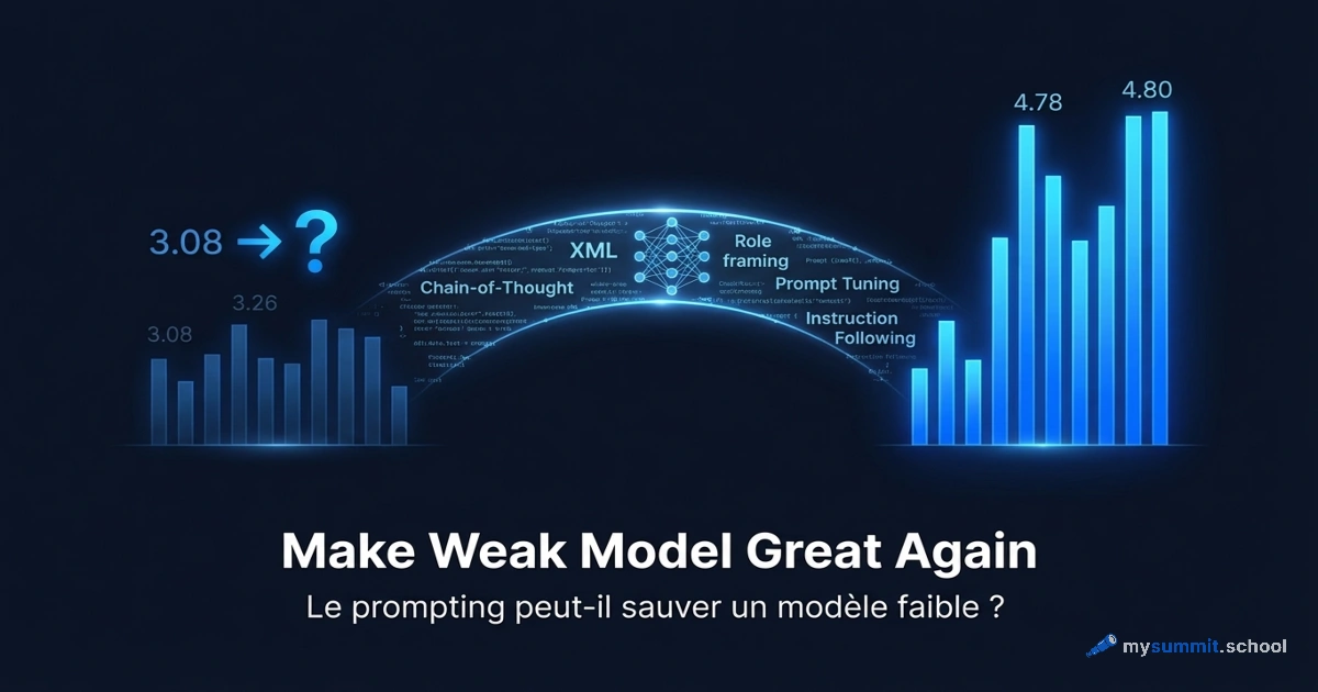 Make Weak Model Great Again : le prompting peut-il sauver un modèle faible ?