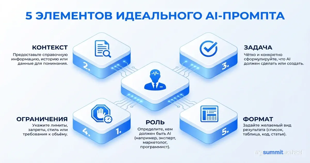 5 элементов идеального промпта: почему AI не понимает, чего вы хотите